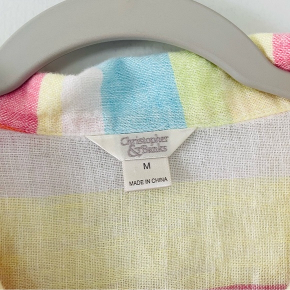 Christopher & Banks Pastel Plaid Shirt - Picture 4 of 9